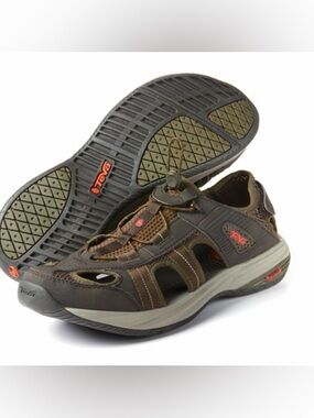 Teva Men's Brown and Olive Outdoor Sport Sandal